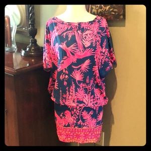 Lilly Pulitzer cotton vivid print dress size S